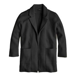 J. Crew | Sophie Open Front Sweater Blazer in Black